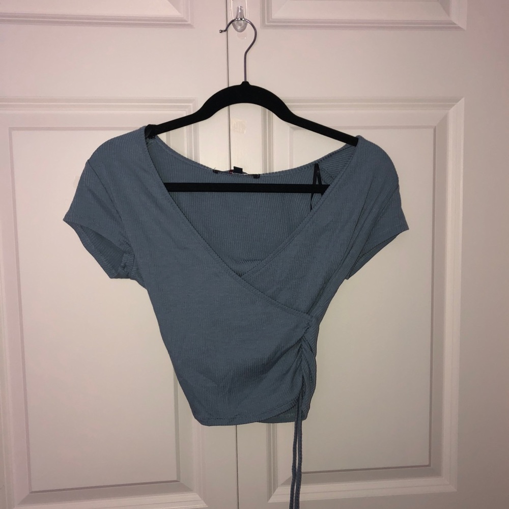 Blue Wrap Shirt